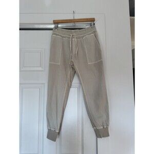 James Perse Womens Beige 2 Classic Mixed Media Pants Jogger Lounge Utility